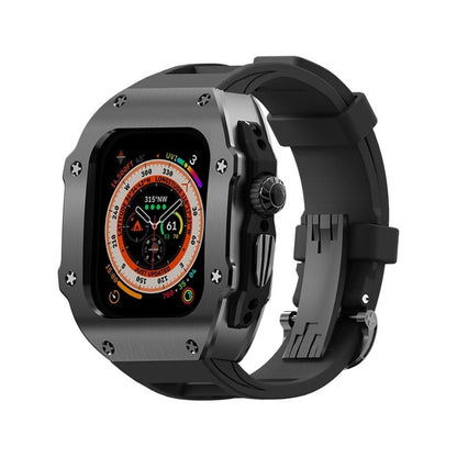 Durable Rubber Band & Metal Case for Apple Watch Ultra
