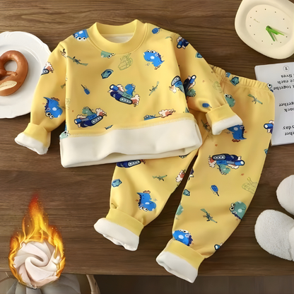 Comfy Kids' Fleece Pajamas - Warm Fun Cartoon Sleepwear
