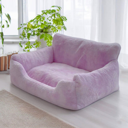 Colorful Pet Dog Sofa Bed Super Soft Plush Cushion