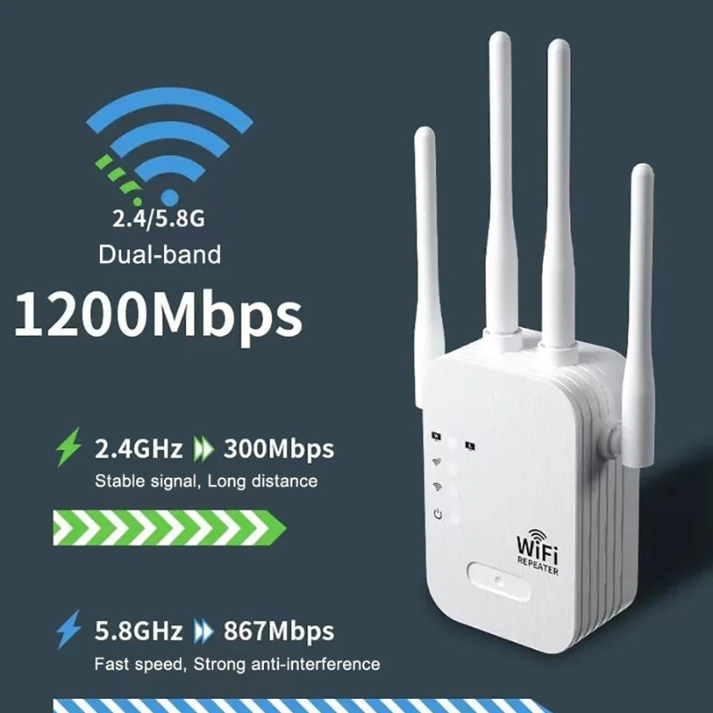 Long Range WiFi Signal Booster For Home Office