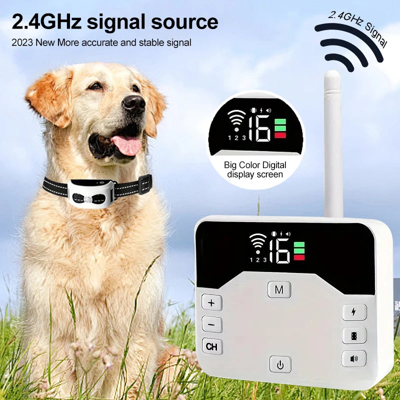 Advanced Wireless Dog Fence Training Collar System