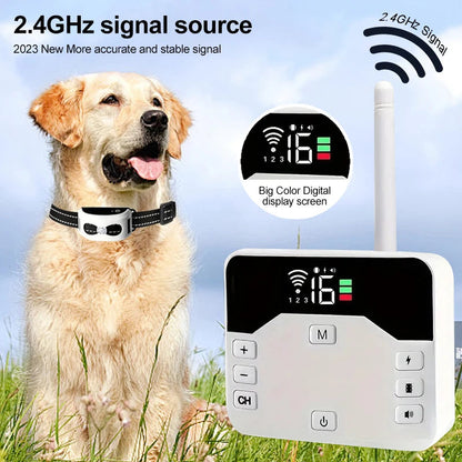 Advanced Wireless Dog Fence Training Collar System