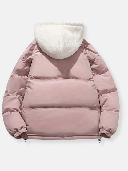 Warm Women's Down Filled Hooded Puffer Jacket