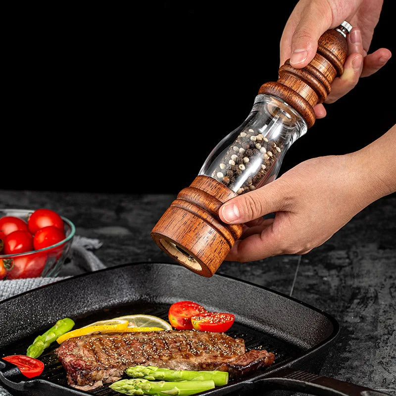 Natural Wood Salt Pepper Grinders