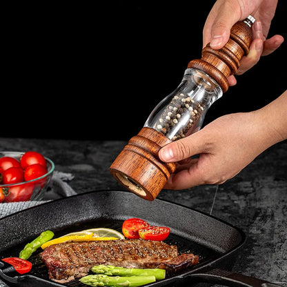 Natural Wood Salt Pepper Grinders