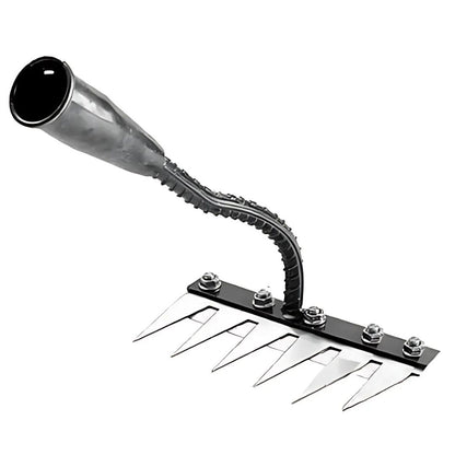 Garden Rake With Strong Metal Tines And Comfort Grip