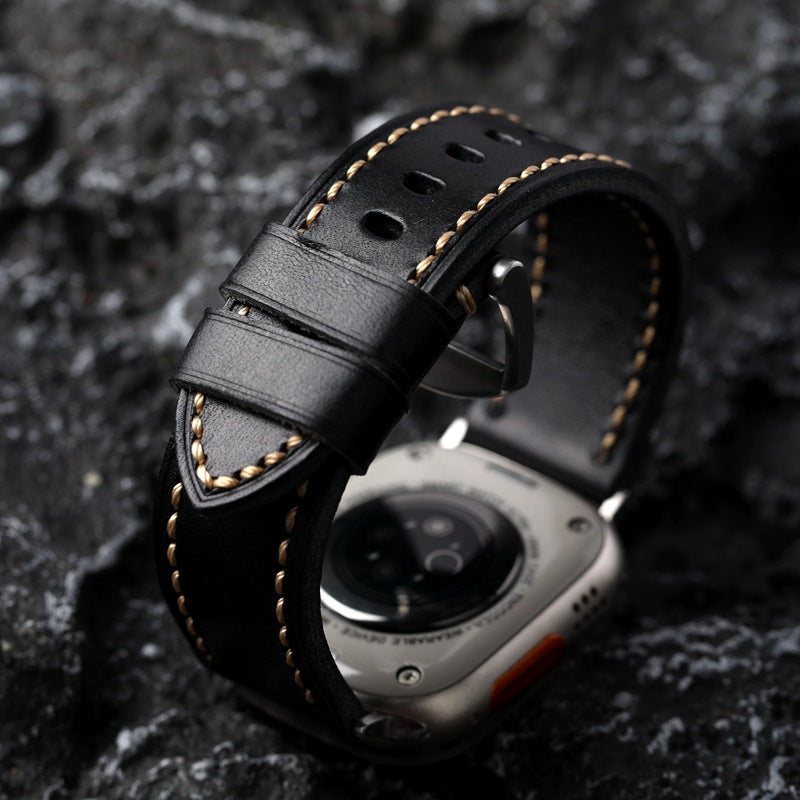 Classic Brown Genuine Leather Strap