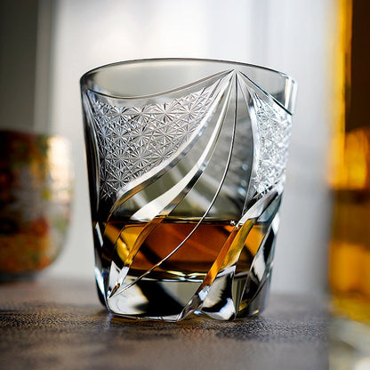 Luxury Whisky Glass Set in Wooden Gift Box