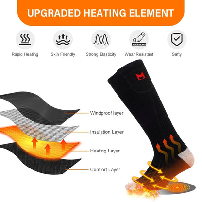 Warm Electric Heated Socks for Men and Women