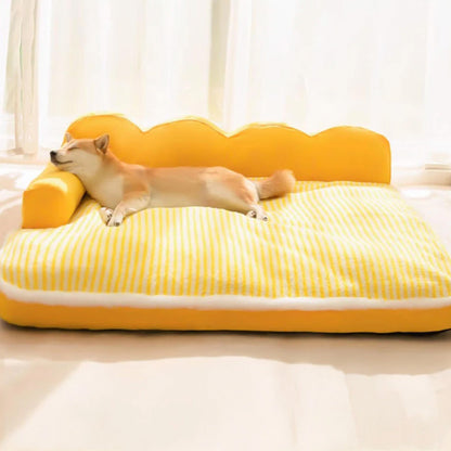 Pet Sofa Bed Large Plush Washable Dog Mattress