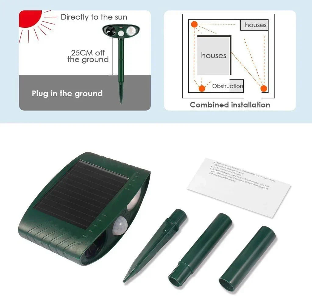 Outdoor Solar Powered Deer Repellent For Yard