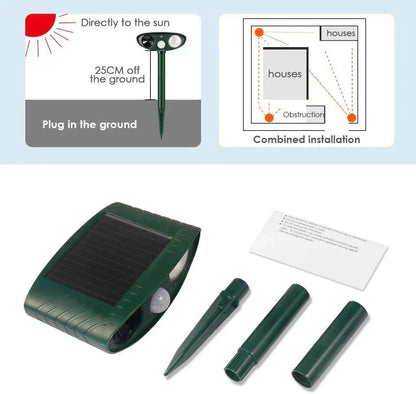 Outdoor Solar Powered Deer Repellent For Yard