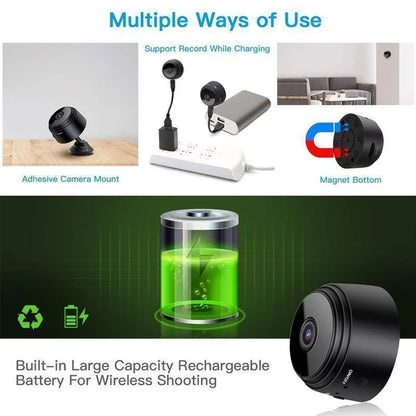 Compact HD Wireless Mini Security Camera