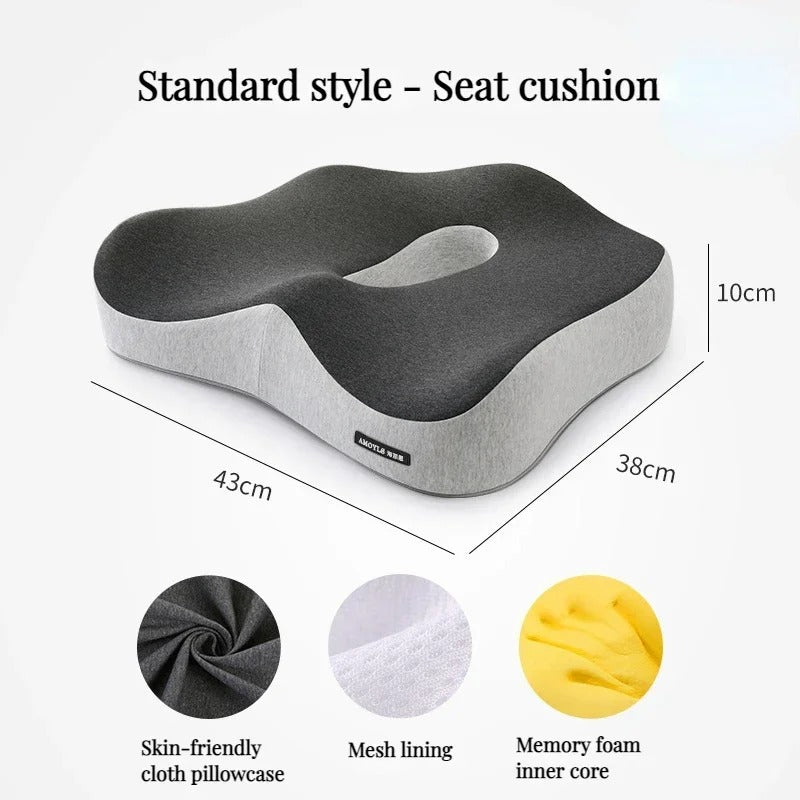 Comfortable Memory Foam Back Support Cushion