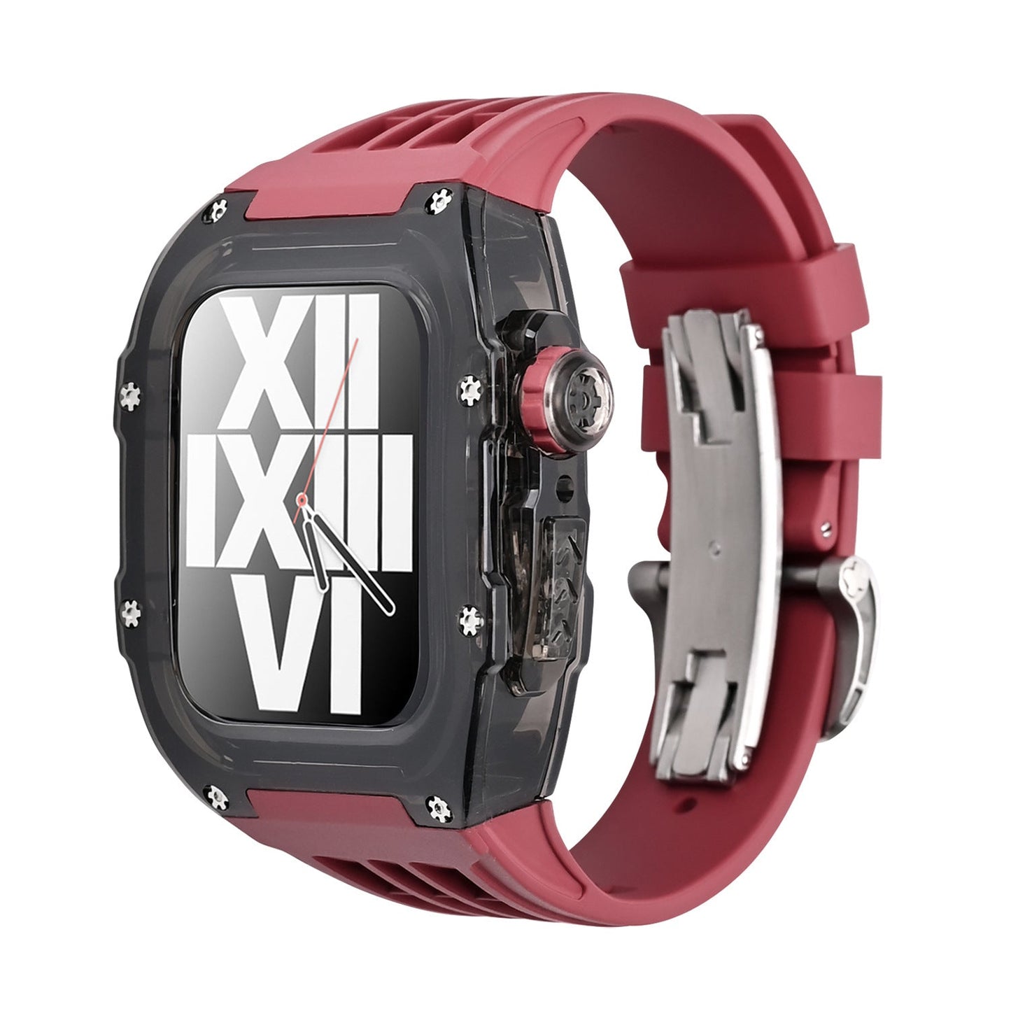 Premium Fluoro Band & Black Case Kit For Apple Watch