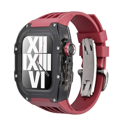 Premium Fluoro Band & Black Case Kit For Apple Watch