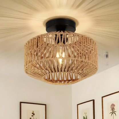 Natural Bamboo Pendant Light Fixture - Lusomart