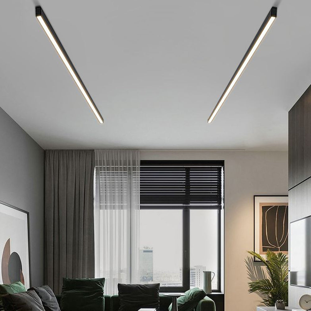 Sleek Black LED Wall Ceiling Light Fixture