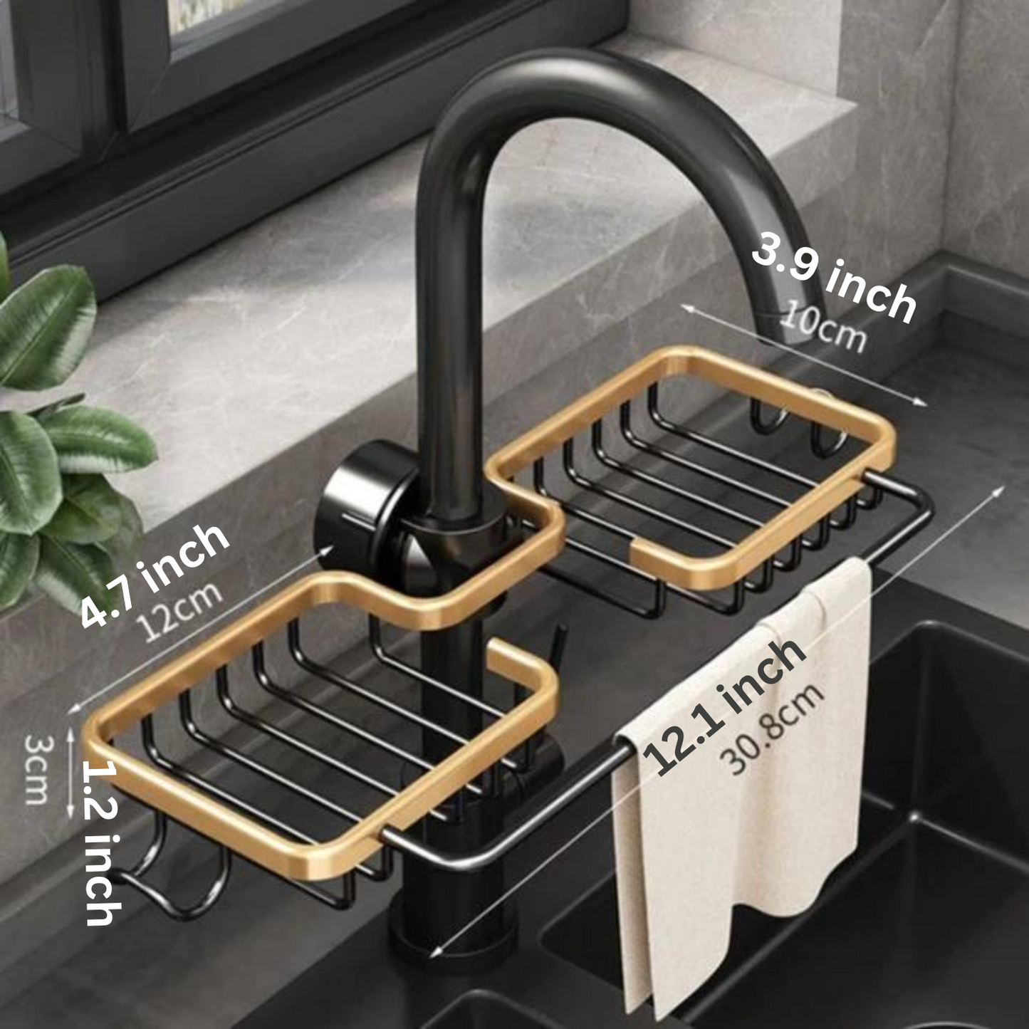 Stainless Steel Bathroom Shelf Organizer