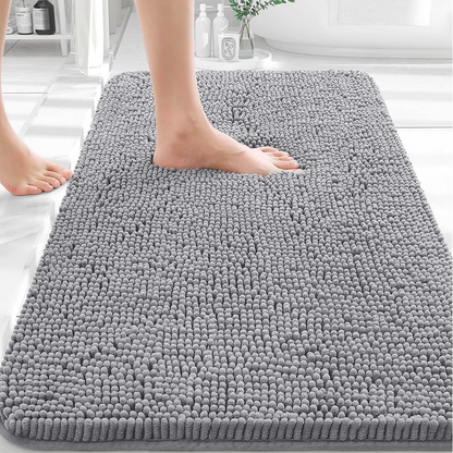 Plush Bathroom Mat Soft Non Slip Absorbent Floor Rug