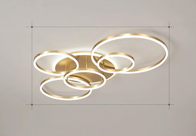Calming LED Ceiling Lamp with Warm Soft Glow