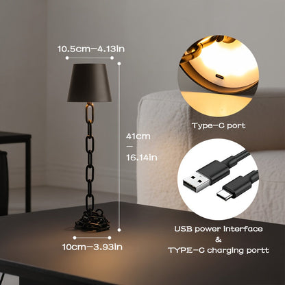 Contemporary Metal Link Desk Lamp