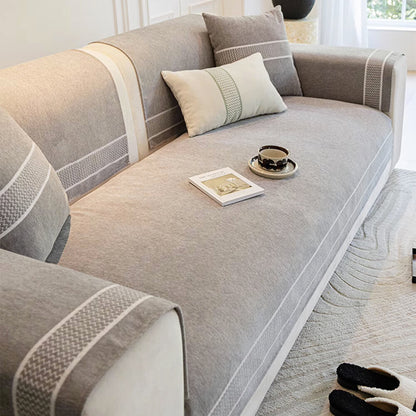 Soft Plush Fleece Sofa Protector Slipcover