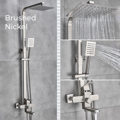 Luxury Rain Shower Head With Handheld Sprayer Easy Fit