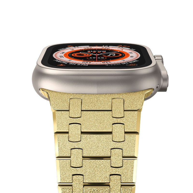 Shining Silver Double Chain Apple Watch Band