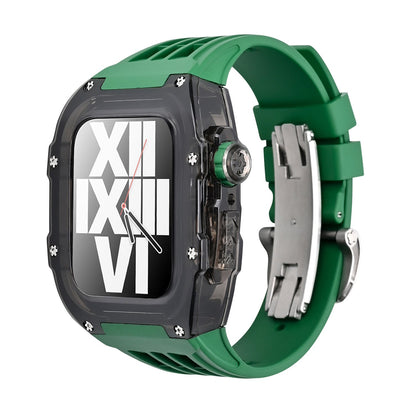 Premium Fluoro Band & Black Case Kit For Apple Watch