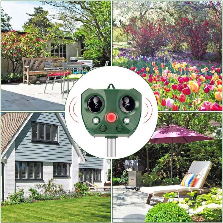 Outdoor Bird Repellent Ultrasonic Pest Deterrent