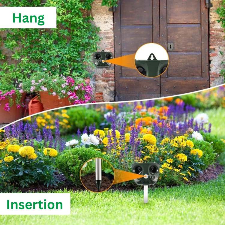 Outdoor Bird Repellent Ultrasonic Pest Deterrent