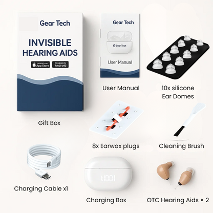 Easy Fit Digital Hearing Aids with Bluetooth App Control