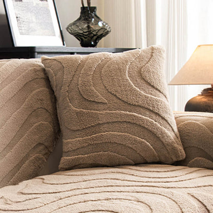 Soft Fleece Stretchy Sofa Slipcover Protector Cushion Cover