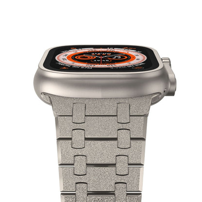 Shining Silver Double Chain Apple Watch Band