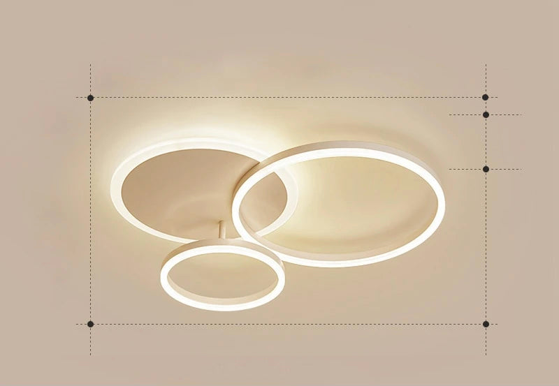 Calming LED Ceiling Lamp with Warm Soft Glow