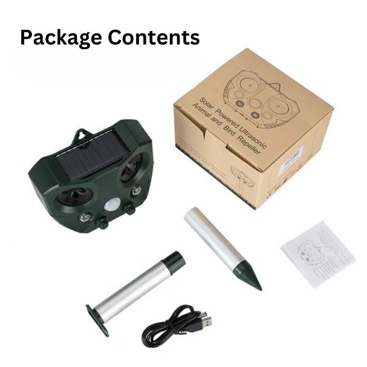 Outdoor Bird Repellent Ultrasonic Pest Deterrent