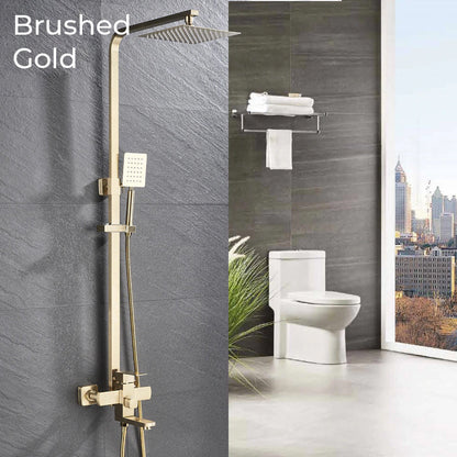 Luxury Rain Shower Head With Handheld Sprayer Easy Fit
