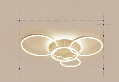Calming LED Ceiling Lamp with Warm Soft Glow
