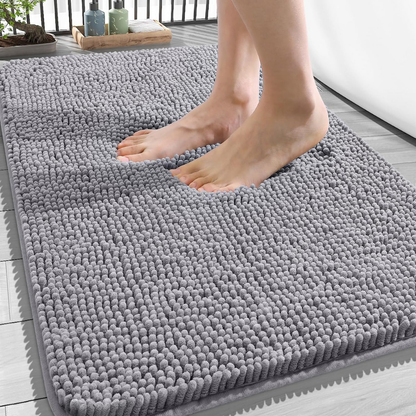 Plush Bathroom Mat Soft Non Slip Absorbent Floor Rug