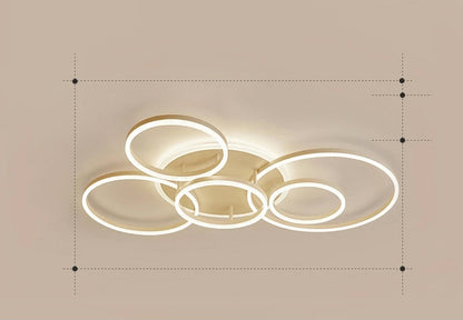 Calming LED Ceiling Lamp with Warm Soft Glow