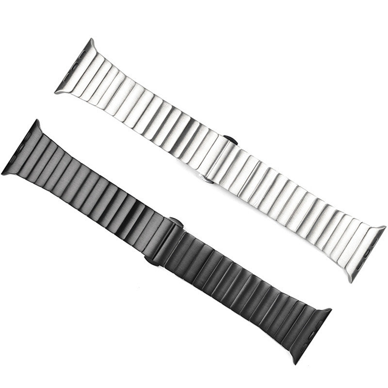 Stainless Steel Watch Strap with Secure Clasp