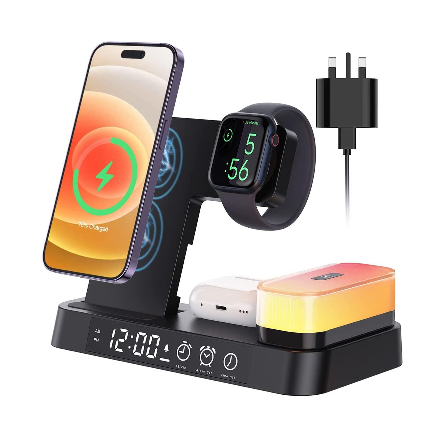 Multi-Function Wireless Charging Desk Lamp Station - Lusomart