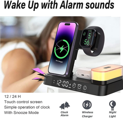 Multi-Function Wireless Charging Desk Lamp Station