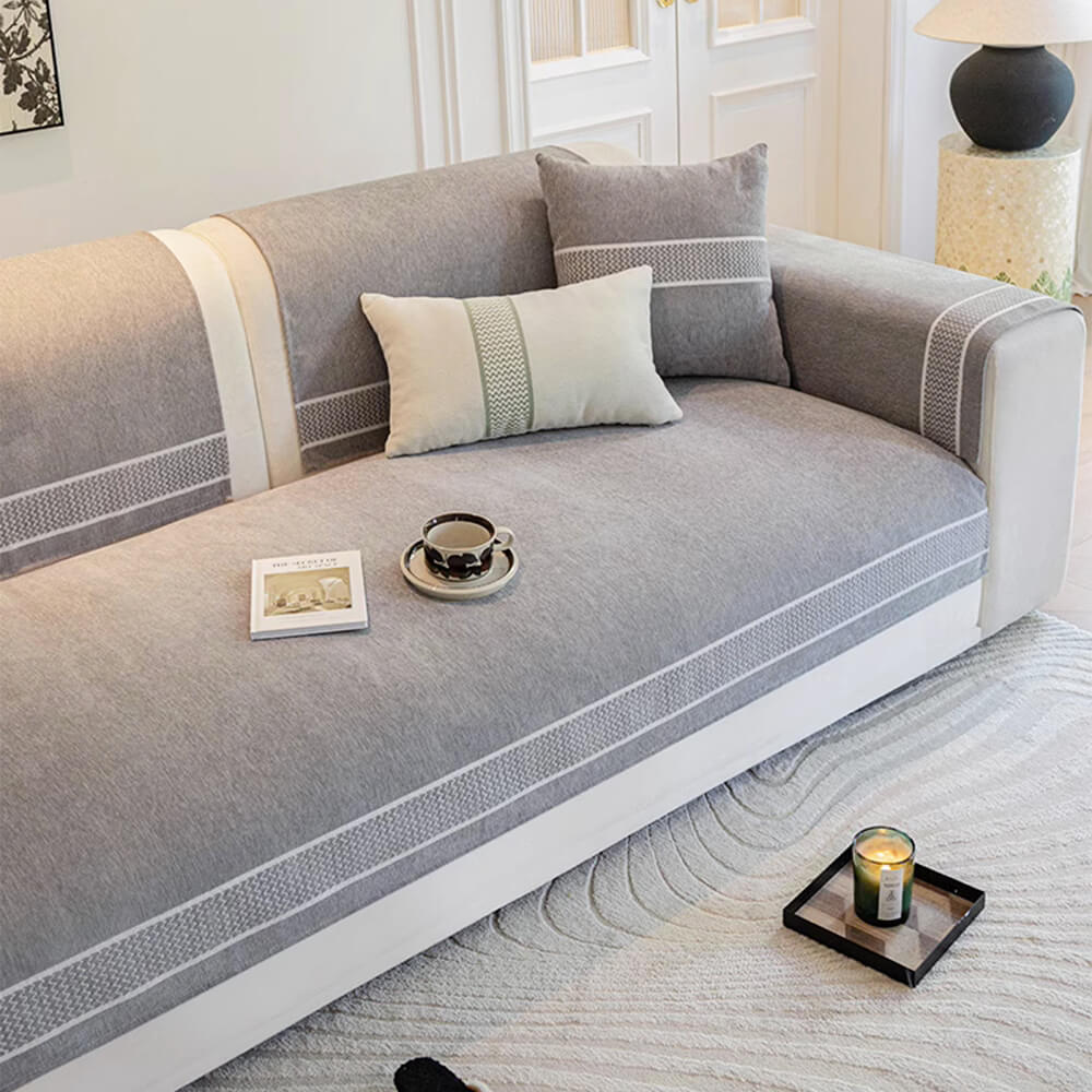 Soft Plush Fleece Sofa Protector Slipcover