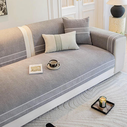 Soft Plush Fleece Sofa Protector Slipcover
