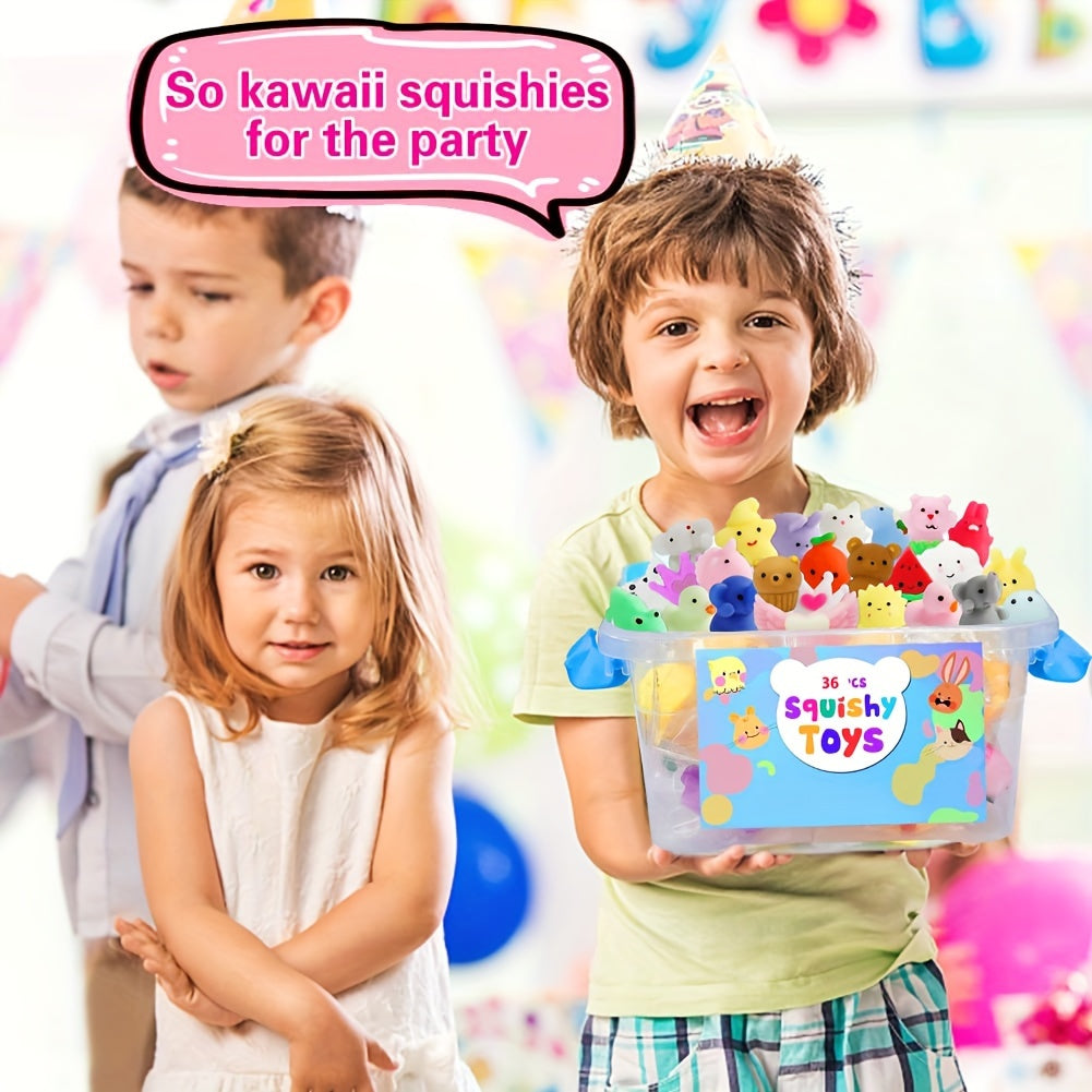 36 Cute Squishy Animal Toys - Kawaii Squeeze Toys 3