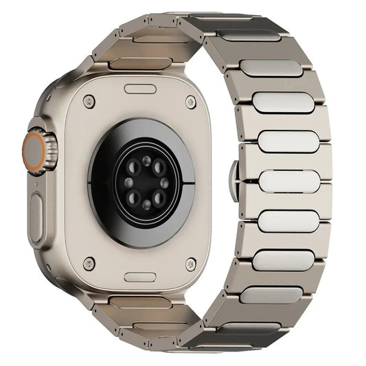 Durable Titanium Apple Watch Band With Secure Clasp - Lusomart
