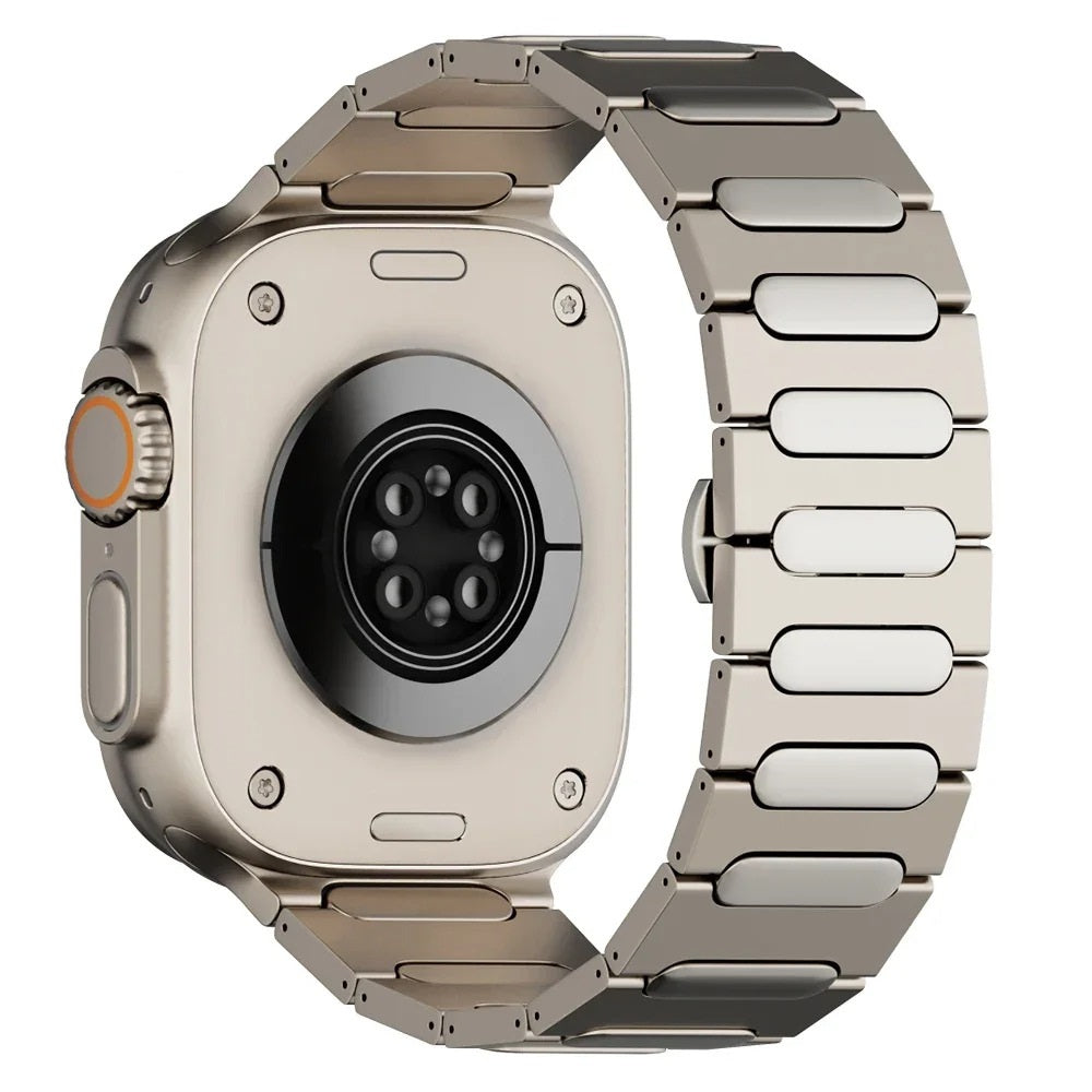 Durable Titanium Apple Watch Band With Secure Clasp