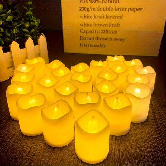 Realistic Faux Candle LED Tea Lights - Lusomart